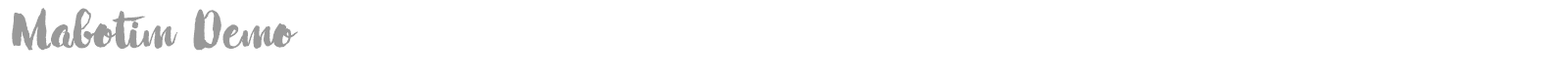 Mabotim font preview